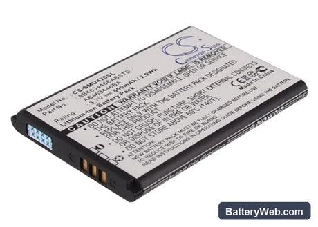 MetroPCS SCH-R270 Replacement Battery, 3.7V, 800mAh, Li-ion 1
