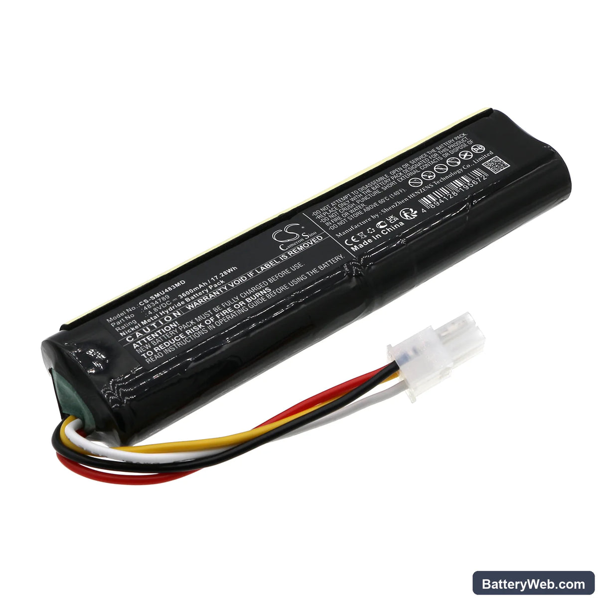 Siemens Sonoline Antares Ultrasound Replacement Battery, 4.8V, 3600mAh, Ni-MH 1