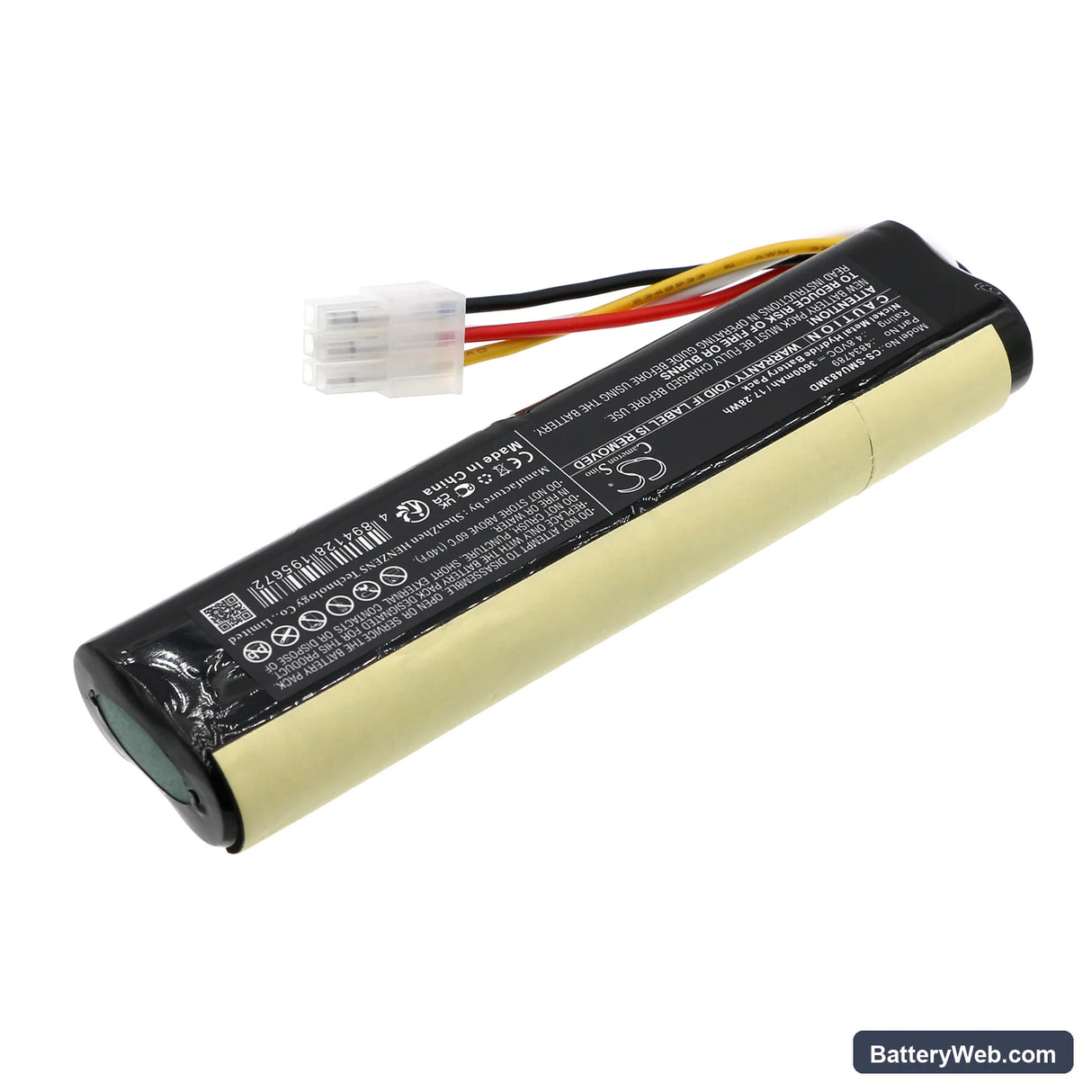 Siemens Sonoline Antares Ultrasound Replacement Battery, 4.8V, 3600mAh, Ni-MH 2