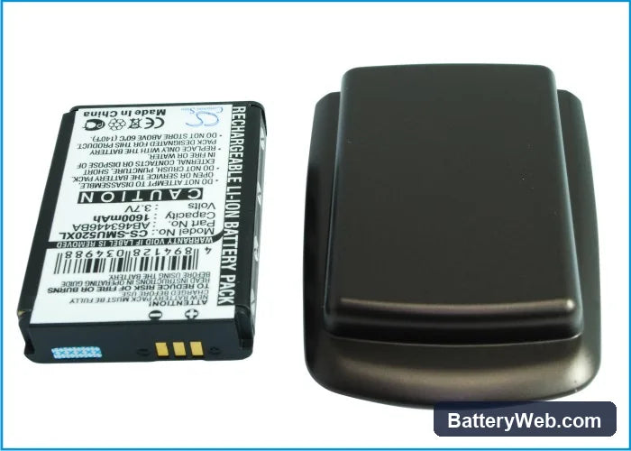 Samsung SCH-U520 Replacement Battery, 3.7V, 1600mAh, Li-ion 5