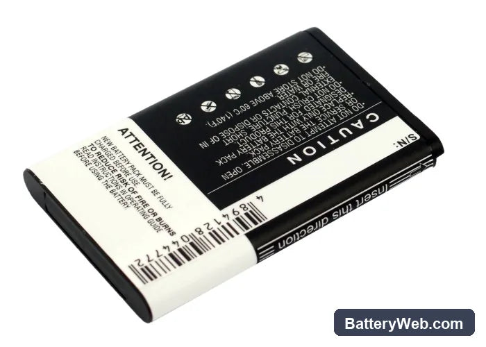 Verizon SCH-U680 Replacement Battery, 3.7V, 1300mAh, Li-ion 4