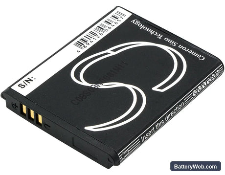 Samsung MV900 Replacement Battery, 3.7V, 600mAh, Li-ion 4