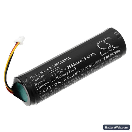 Shure MXW Handheld Transmitter Replacement Battery, 3.7V, 2600mAh, Li-ion 1