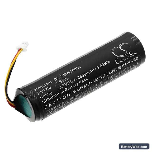 Shure MXW Handheld Transmitter Replacement Battery, 3.7V, 2600mAh, Li-ion 1