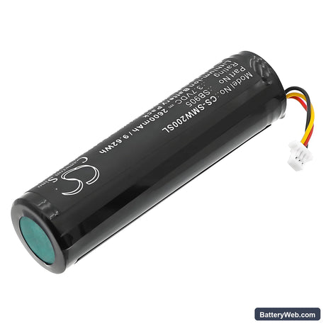 Shure MXW Handheld Transmitter Replacement Battery, 3.7V, 2600mAh, Li-ion 2