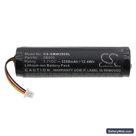 Shure MXW Handheld Transmitter Replacement Battery, 3.7V, 3350mAh, Li-ion 1