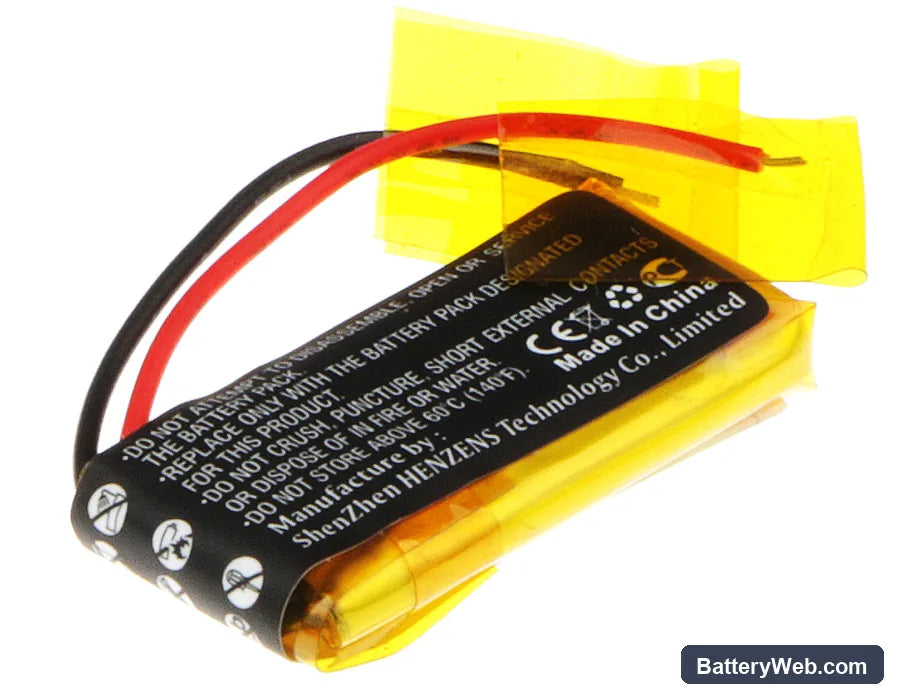 Sony NWZ-W202 Replacement Battery, 3.7V, 80mAh, Li-Polymer 3
