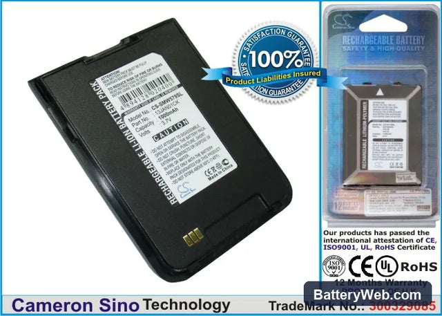 Samsung SCH-W579 Replacement Battery, 3.7V, 1000mAh, Li-ion 1