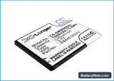 Samsung SGH-W999 Replacement Battery, 3.7V, 1500mAh, Li-ion 2