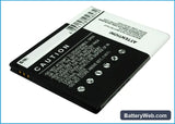 Samsung SGH-W999 Replacement Battery, 3.7V, 1500mAh, Li-ion 4