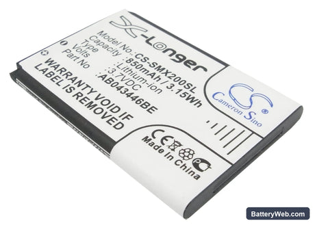 Samsung SGH-C400 Replacement Battery, 3.7V, 850mAh, Li-ion 1