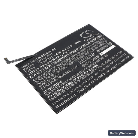 Samsung Galaxy Tab A9+ 5G 11 Replacement Battery, 3.85V, 6800mAh, Li-Polymer 1