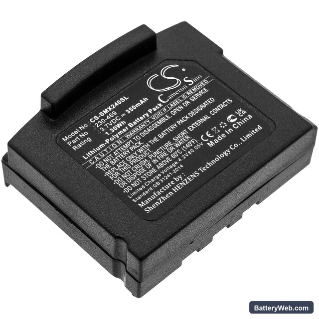 STEREOMAN ISI V2 Replacement Battery, 3.7V, 350mAh, Li-Polymer 1