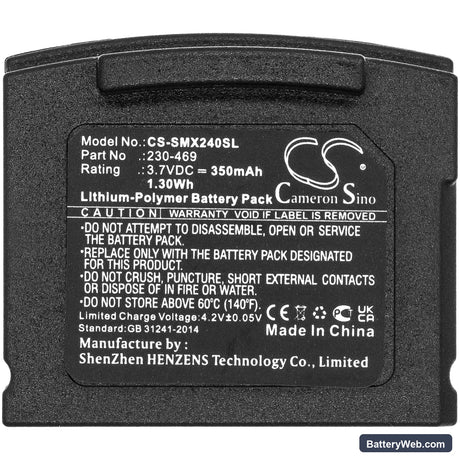 STEREOMAN ISI V2 Replacement Battery, 3.7V, 350mAh, Li-Polymer 5