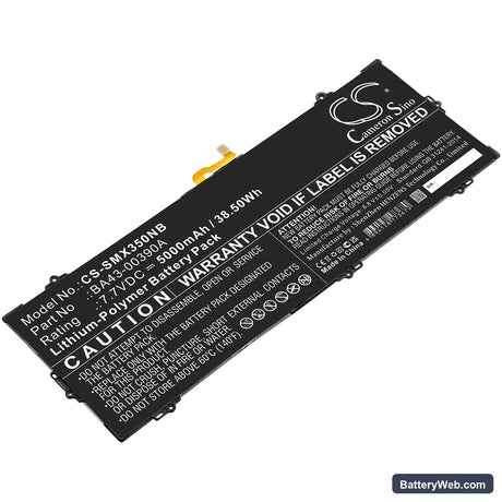 Samsung Chromebook 15.6" Replacement Battery, 7.7V, 5000mAh, Li-Polymer 1