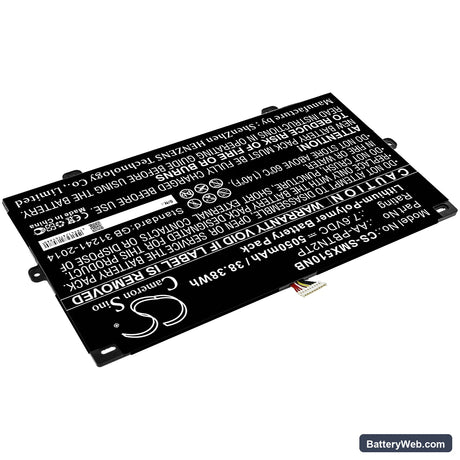 Samsung XE510C25-K01US Replacement Battery, 7.6V, 5050mAh, Li-Polymer 2