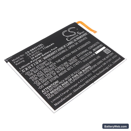 Samsung Galaxy Tab S9 FE Replacement Battery, 3.86V, 7750mAh, Li-Polymer 1
