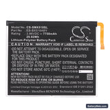 Samsung Galaxy Tab S9 FE Replacement Battery, 3.86V, 7750mAh, Li-Polymer 3