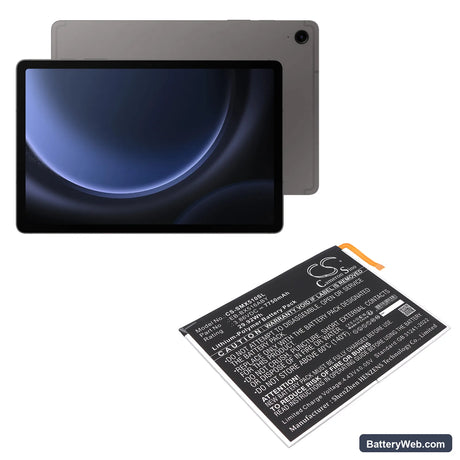 Samsung Galaxy Tab S9 FE Replacement Battery, 3.86V, 7750mAh, Li-Polymer 5