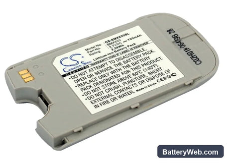 Samsung X620 Replacement Battery, 3.7V, 700mAh, Li-ion 1