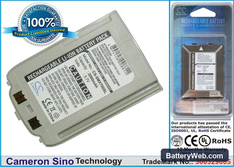 Samsung SGH-X708 Replacement Battery, 3.7V, 850mAh, Li-ion 1