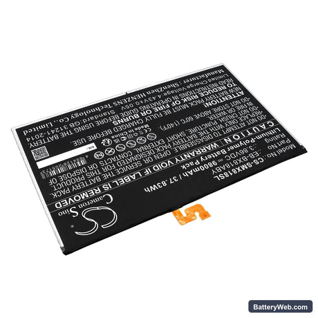 Samsung SM-X816N Replacement Battery, 3.86V, 9800mAh, Li-Polymer 2