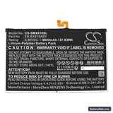 Samsung SM-X816N Replacement Battery, 3.86V, 9800mAh, Li-Polymer 3