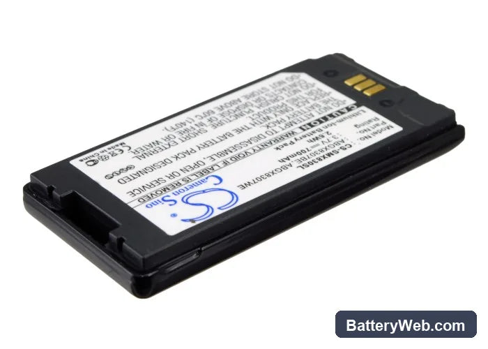 Samsung SGH-X830 Replacement Battery, 3.7V, 700mAh, Li-ion 4
