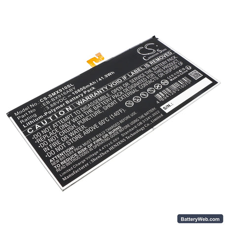Samsung Galaxy Tab S9 Ultra Replacement Battery, 3.88V, 10800mAh, Li-Polymer 1