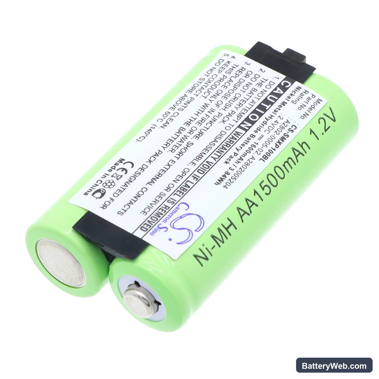 Teklogix Workabout MX Series Replacement Battery, 2.4V, 1600mAh, Ni-MH 2