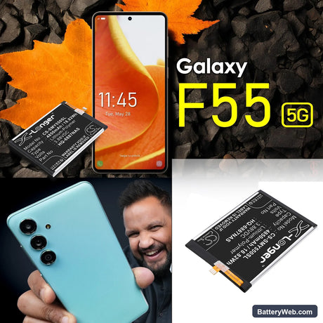 Samsung Galaxy F55 5G Replacement Battery, 3.88V, 4850mAh, Li-Polymer 5