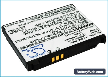 Samsung SGH-A707 Replacement Battery, 3.7V, 800mAh, Li-ion 1