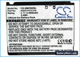 Samsung SGH-A707 Replacement Battery, 3.7V, 800mAh, Li-ion 5