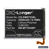Samsung Galaxy Z Flip 4 Replacement Battery, 3.88V, 2500mAh, Li-Polymer 3