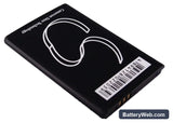 Samsung SGH-ZV60 Replacement Battery, 3.7V, 750mAh, Li-ion 3