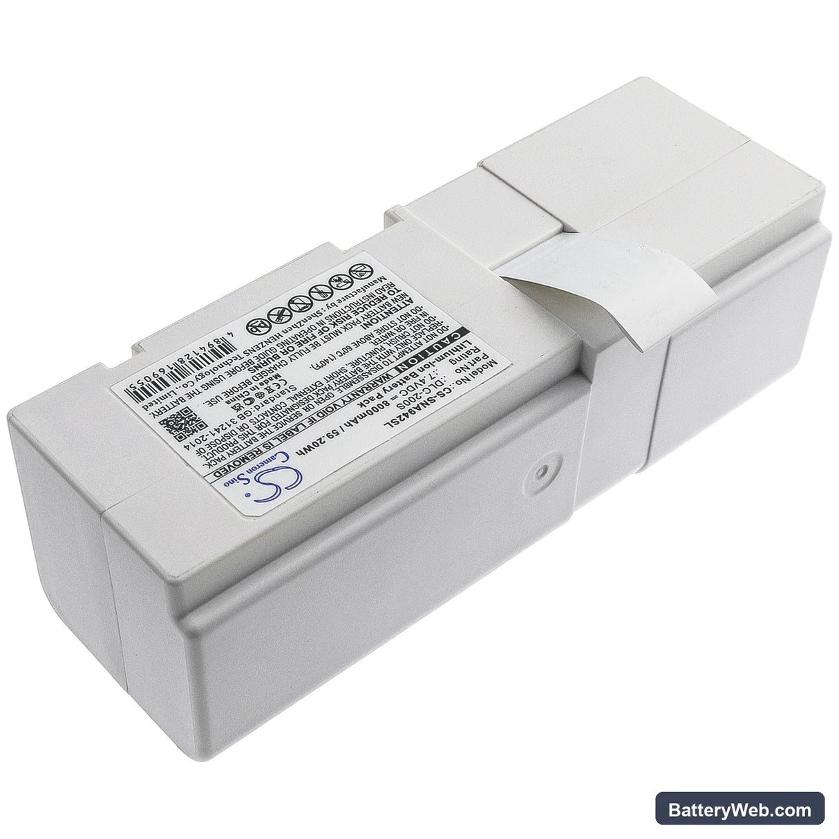 SerComm NA942S Replacement Battery, 7.4V, 8000mAh, Li-ion 2