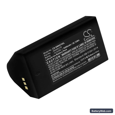 Sonel KT-670 Replacement Battery, 10.8V, 3400mAh, Li-ion 1