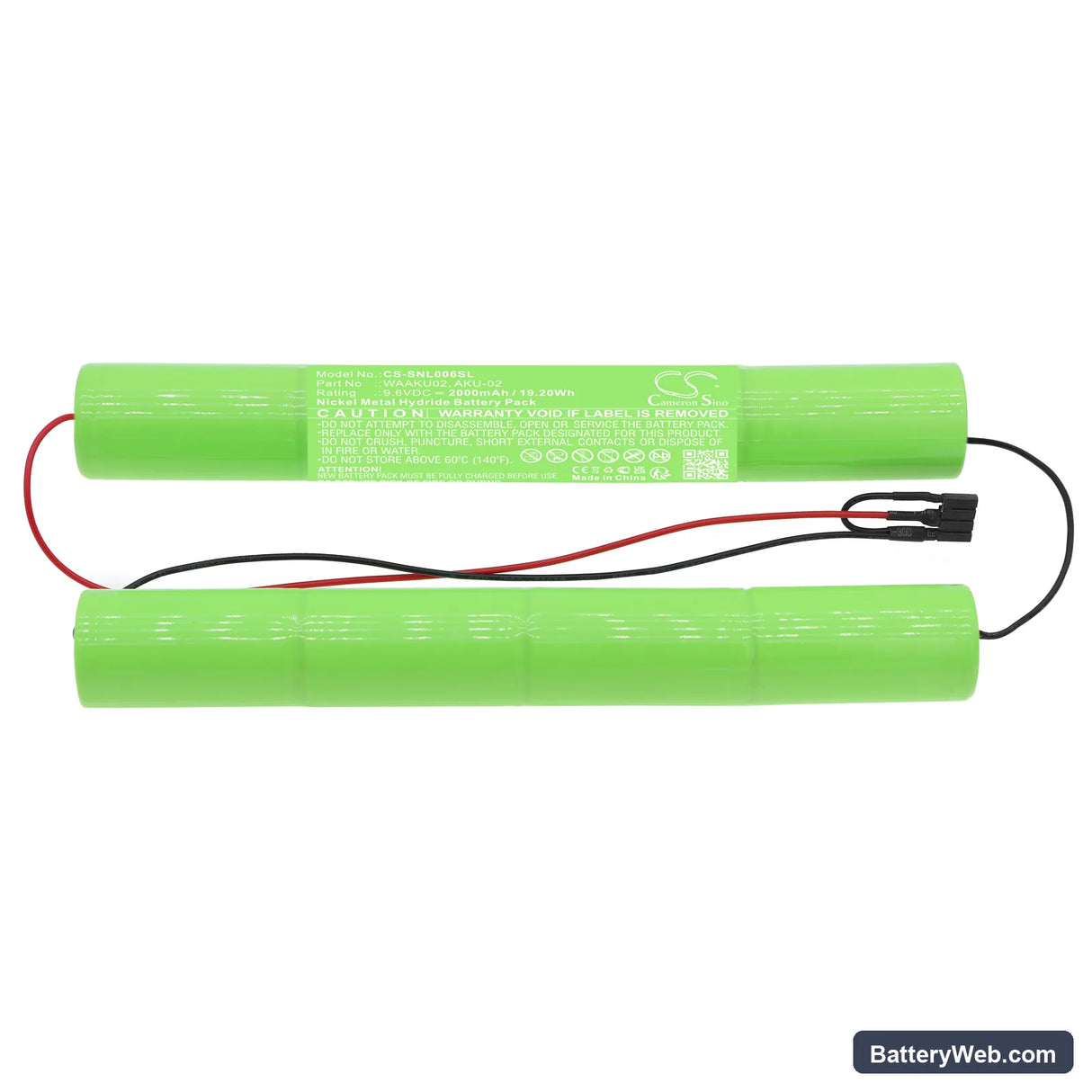 Sonel INDEX CAT. WAAKU02 Replacement Battery, 9.6V, 2000mAh, Ni-MH 3