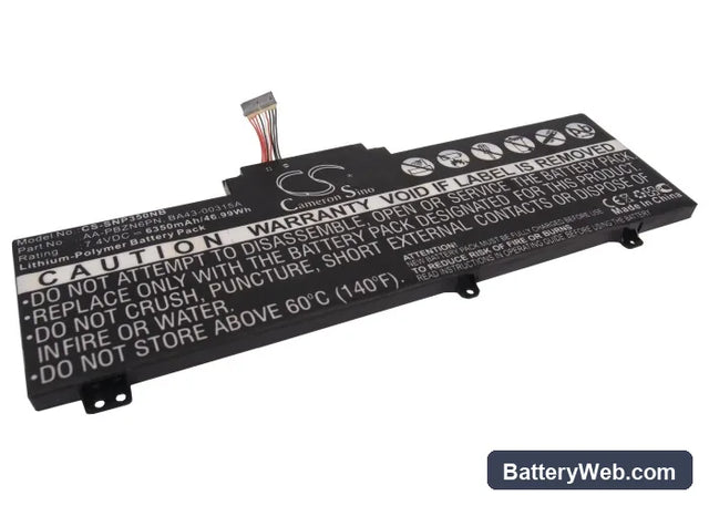 Samsung NP350U2A Replacement Battery, 7.4V, 6350mAh, Li-Polymer 1
