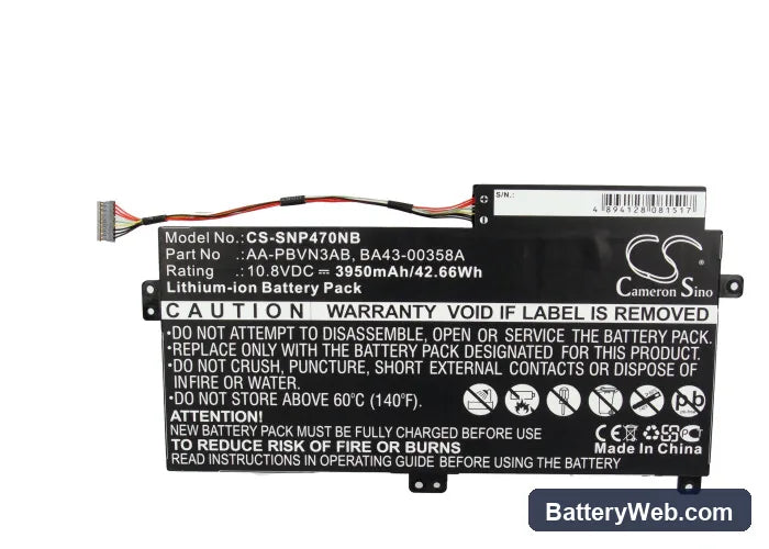 Samsung NP470 Replacement Battery, 10.8V, 3950mAh, Li-ion 5