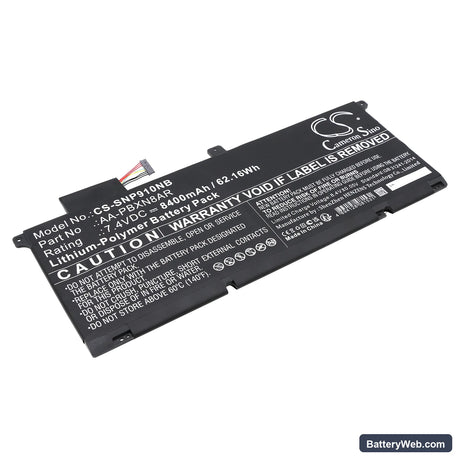 Samsung 900X4B-A02 Replacement Battery, 7.4V, 8400mAh, Li-Polymer 1