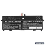 Samsung Notebook 9 13.3" Replacement Battery, 7.6V, 3900mAh, Li-Polymer 3