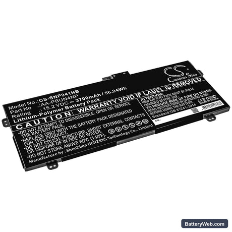 Samsung ATIV Book 9 Pro Replacement Battery, 15.2V, 3700mAh, Li-Polymer 1