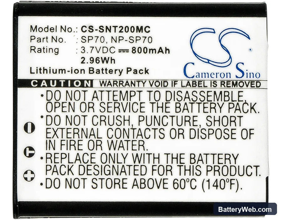 Sony MDR-100ABN Replacement Battery, 3.7V, 800mAh, Li-ion 5