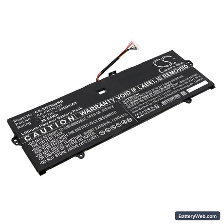 Samsung NT900X3N-K79W Replacement Battery, 7.6V, 3900mAh, Li-ion 1