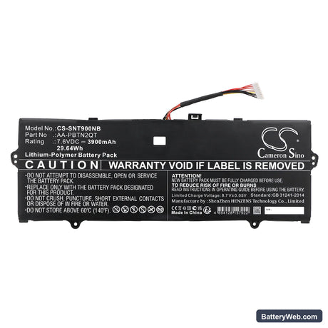 Samsung NT900X3N-K79W Replacement Battery, 7.6V, 3900mAh, Li-ion 3