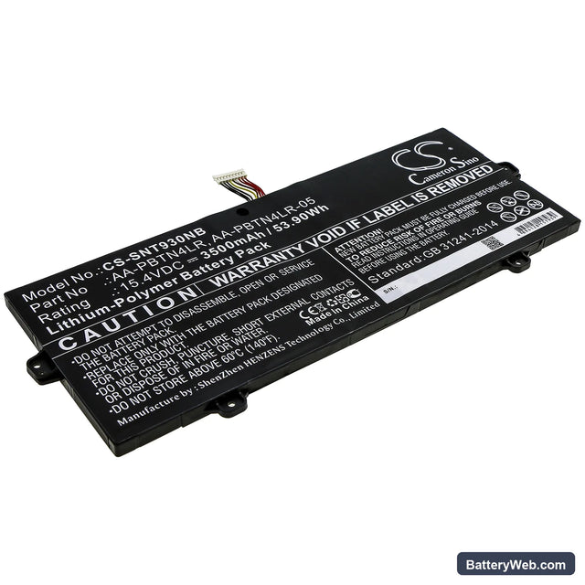 Samsung NT930SBE-X716 Replacement Battery, 15.4V, 3500mAh, Li-Polymer 1