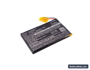 Sony NWZ-ZX1 Replacement Battery, 3.7V, 1000mAh, Li-Polymer 1