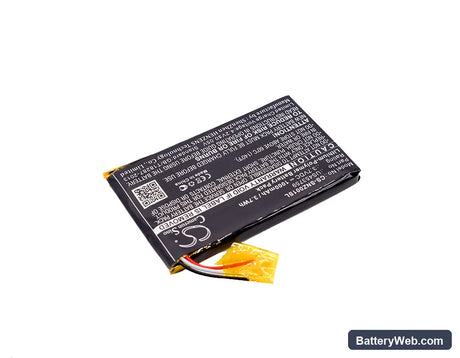 Sony NWZ-ZX1 Replacement Battery, 3.7V, 1000mAh, Li-Polymer 2