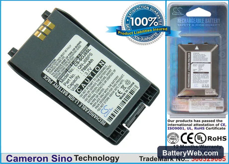 Sony CMD-J6 Replacement Battery, 3.7V, 700mAh, Li-ion 1